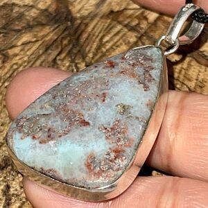 Caribbean Larimar Pendant 2”